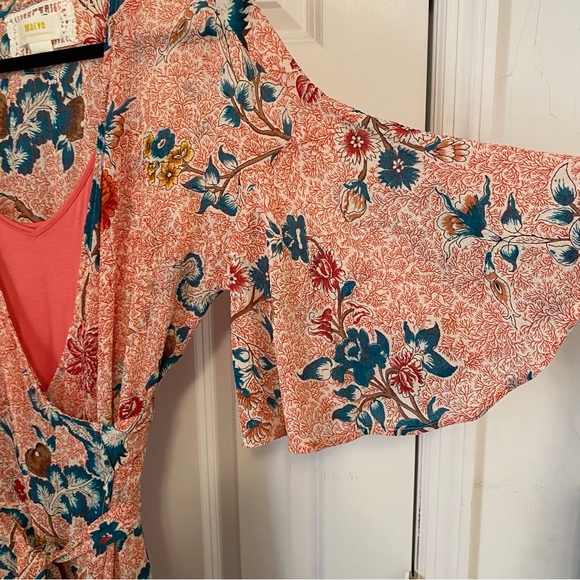 Anthropologie Maeve Adelaide Wrap Dress Floral Print Size XS - Picture 4 of 9